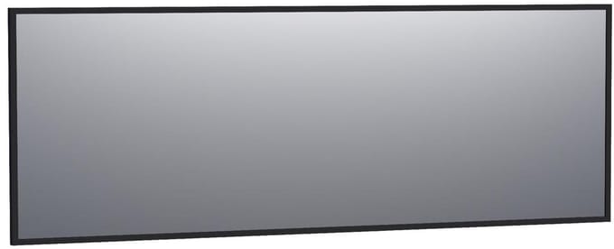 Brauer Onyx Spiegel - 200 cm - Rechthoekig - Zwart Geborsteld Frame