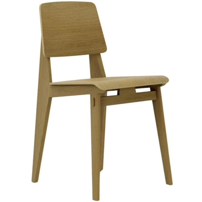 Vitra Chaise Tout Bois - Natuurlijk eiken