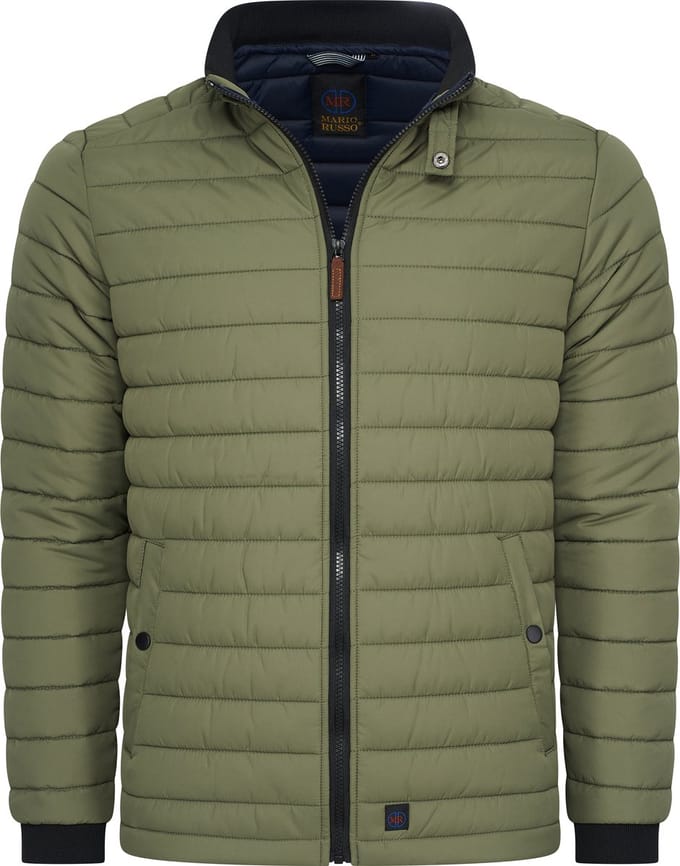 Mario Russo Wave Jacket - Jas Heren - Winterjas Heren - Waterafstotend - Olive Green - M
