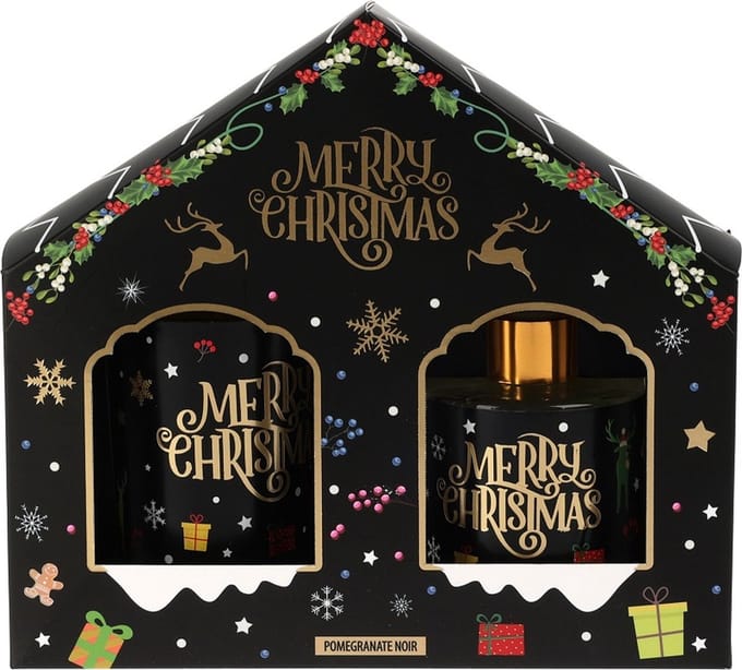 giftset - kaars - geurverspreider - kerst - geurkaars -kerstcadeau - geurstokjes