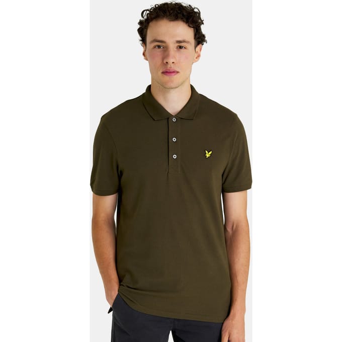Lyle & Scott Polo SS Plain Polo Shirt Groen