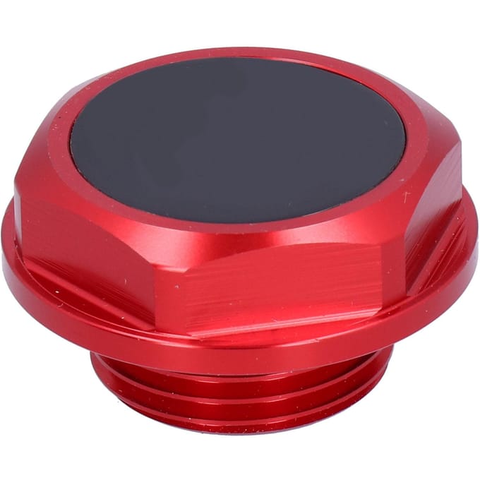 Motorolie dop Aluminiumlegering Geanodiseerd Olievuldop Vervanging Auto Auto Accessoire Red black