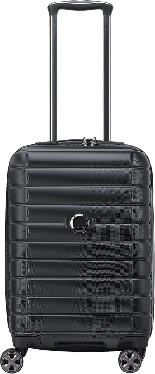 DELSEY PARIS Shadow 5.0 Expandable 4DR Cabin Trolley 55 Black Zwart 54cm