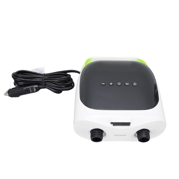 Pompe Électrique pour Paddle Board 20PSI Gonflage/Dégonflage Rapide Écran LCD Pompe à Air Électrique avec Lumière LED et 7 Adaptateurs gray