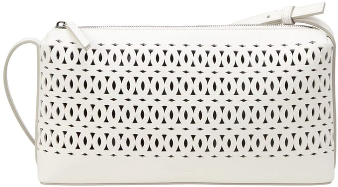 Marc O'Polo Schoudertas Alma Crossbody Bag White Cotton Crème