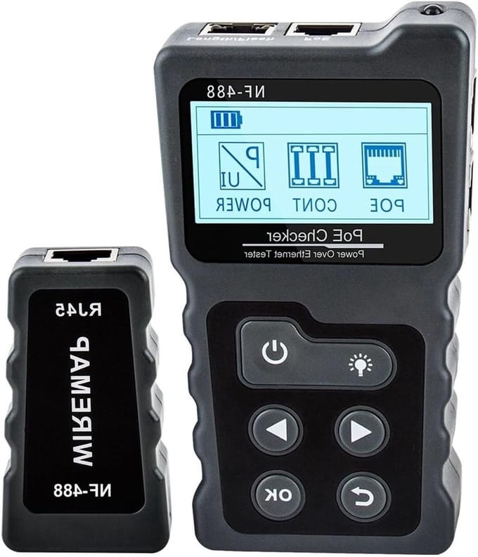 Netwerktester Kabel Tracker - Wiremap Tester - Netwerk Kabels Testen - LCD Scherm Meting - 600 Meter Bereik - One Color