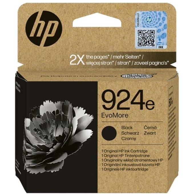 HP 924e EvoMore originele zwarte inktcartridge