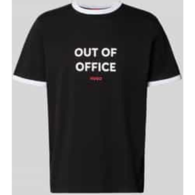 Regular fit T-shirt van puur katoen Model 'DOFFICE'