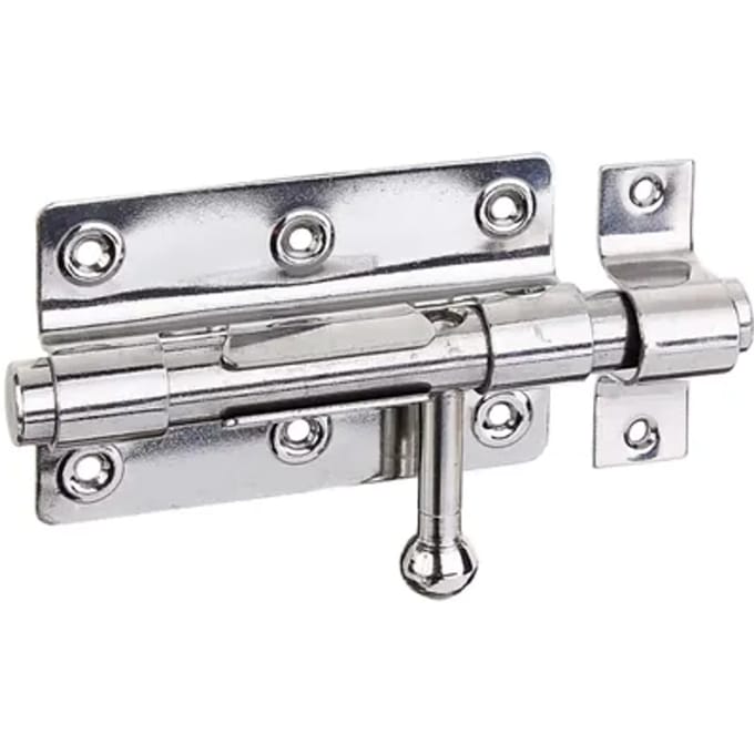 Alberts Sluitgrendel Met Bevestigd Tegenstuk - Rvs - 100x153 Mm
