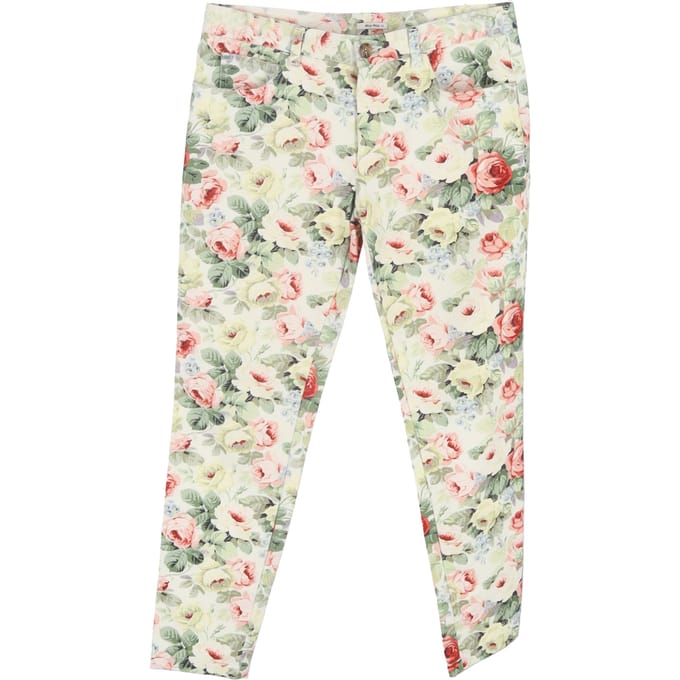 Miu Miu broek van katoen met bloemenprint