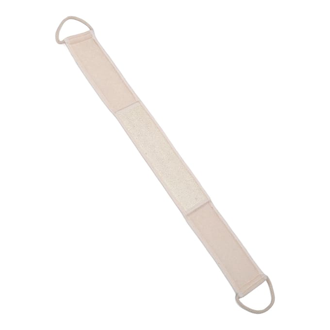 Exfoliërende Badhanddoek Luffaspons Verwijder Dode Huid Diepe Reiniging Douche Rugstrip white