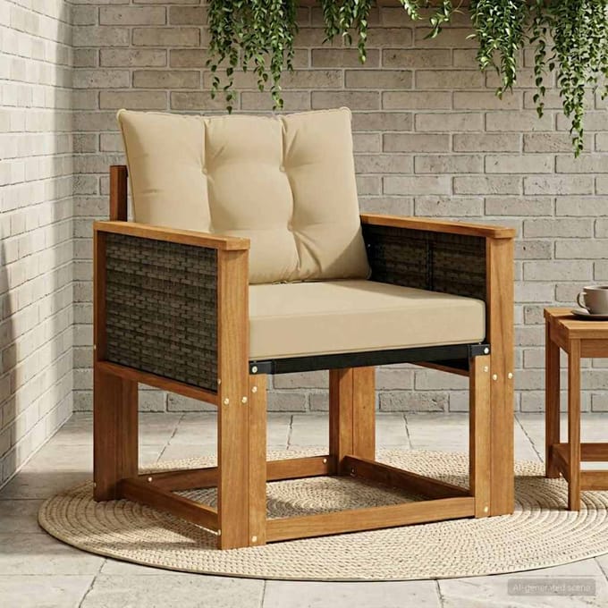 vidaXL - Buiten - Midden - Sofa - Massief - Acacia - Hout - Naturel