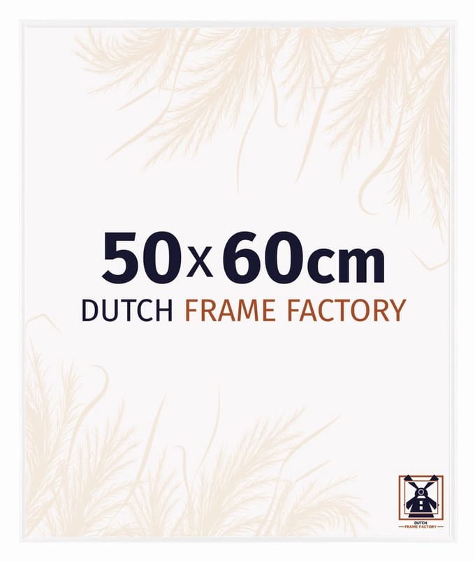 Fotolijst 50x60 cm - Kunststof - Wit Hoogglans - Easy