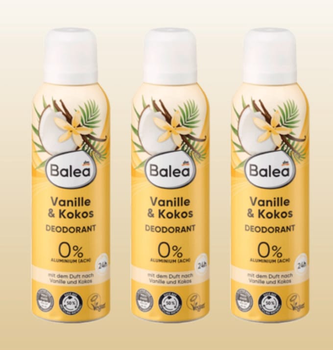 Balea Deodorant Vanille & Kokos | 3x 200ml