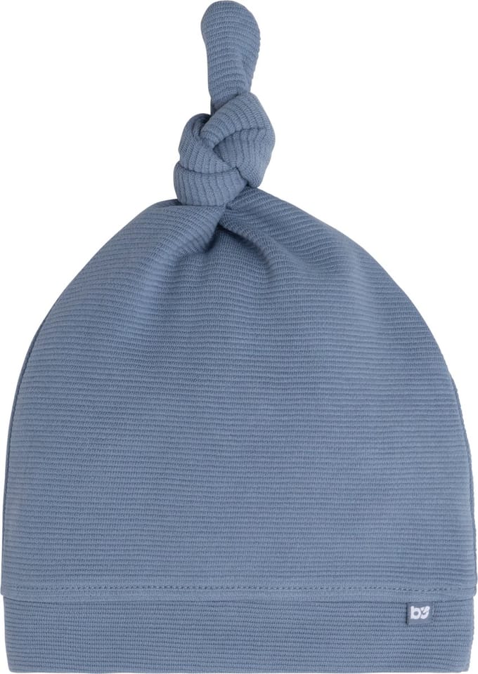 Baby's Only Knoopmutsje Pure - Vintage Blue - 0-3 mnd - 100% ecologisch katoen - GOTS