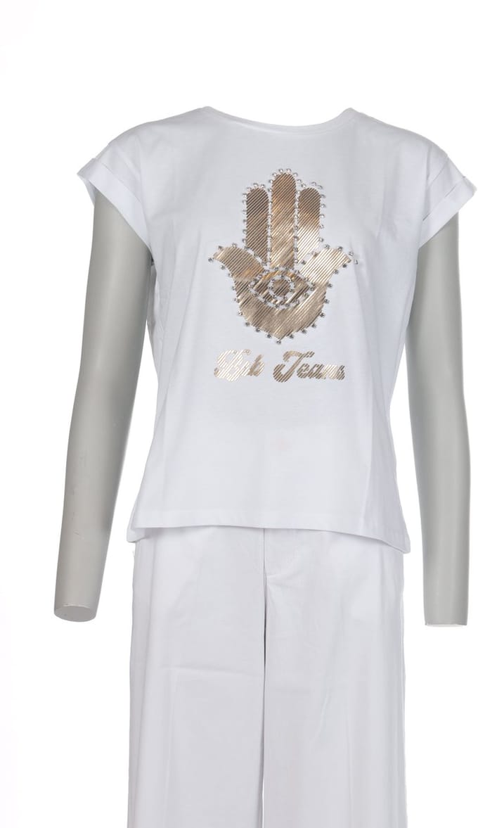 Bsb - T-Shirt - Wit(Goud) - S (36)
