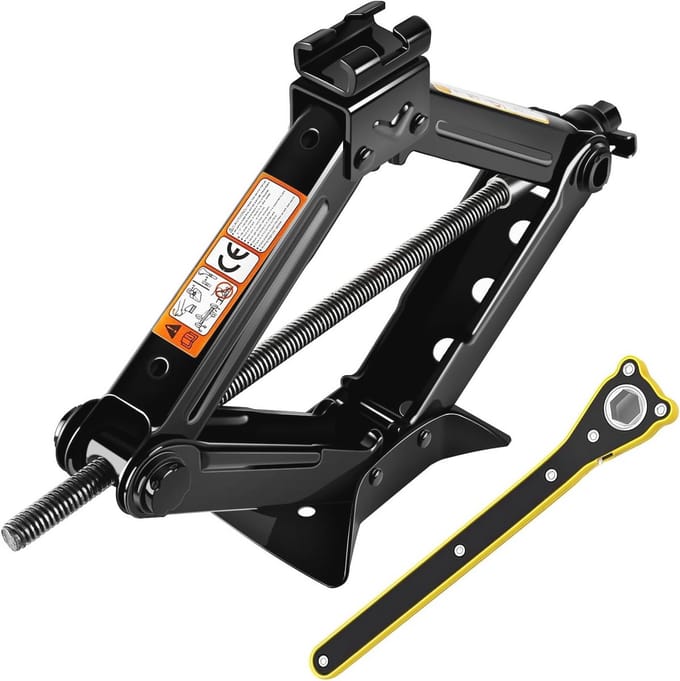 Schaarkrik 1500 kg - Lifting Height 105-385 mm - Ideaal voor Bandvervangen