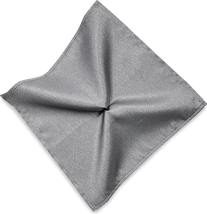 JB Collection - Pochets - pochet zilver lurex - zilver