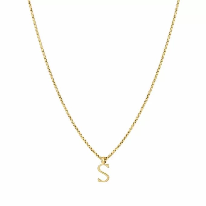 Bijoutheek Collier Letter S Goud