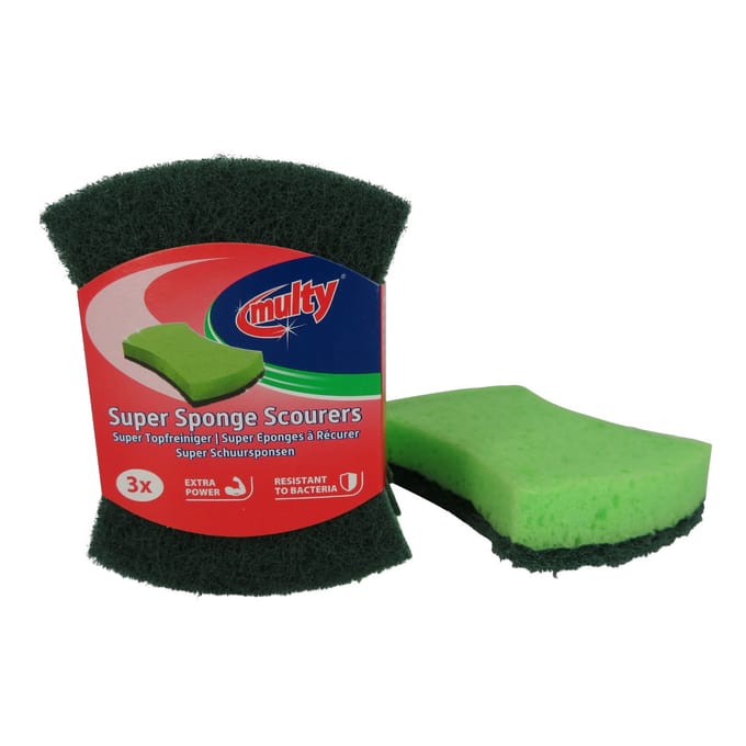 Multy Hard Hydrocel Schuursponsen – 3 stuks