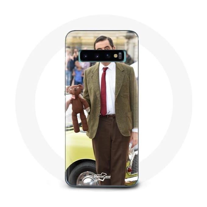 Coque - Maniacase - Samsung Galaxy S10 Plus - Noir - Souple - Mr Bean noir