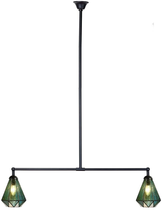 Tiffany T-lamp 2 lichts Arata Green - Art Deco Trade