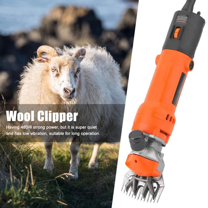 Tondeuse électrique portable pour moutons et chèvres (16A, 4,8 mm) gray