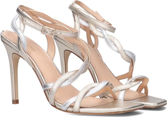 GUESS - maat 40 - Syivia Sandalen met hak - Goud/Zilver