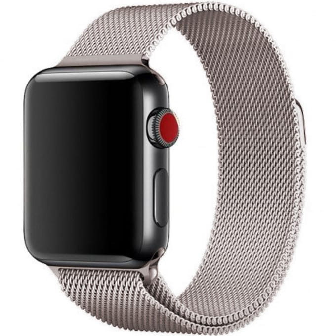 WiWu Milanese band voor de Apple Watch | 44/45/46/49 mm - Starlight