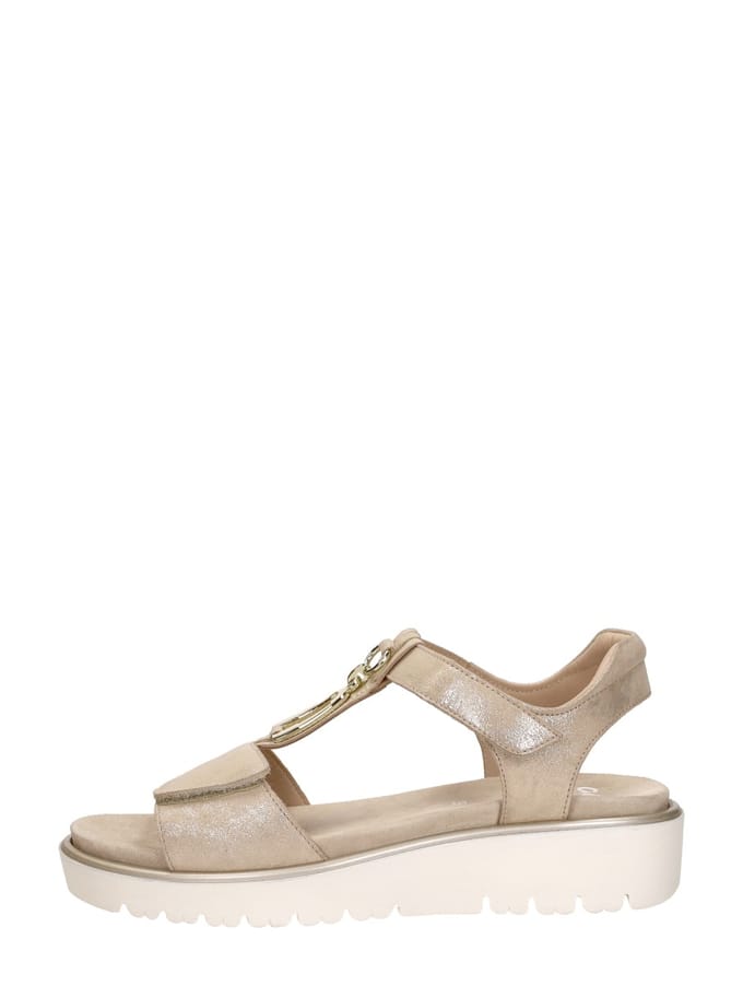 Ara Bilbao-S Sandalen Plat - goudkleur - Maat 41