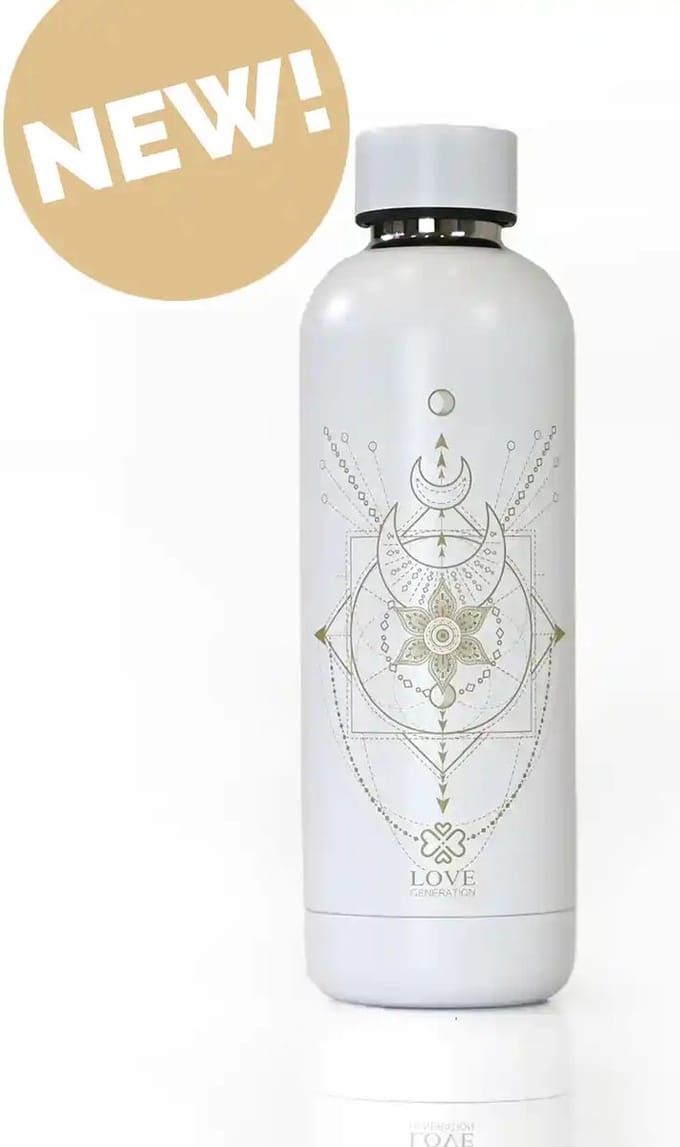 Love Generation - Waterfles - Wonderful White Sacred