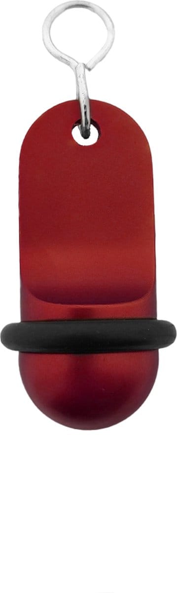 CombiCraft Mini Classic hotel sleutelhanger bordeaux rood - 60x25mm - 5 stuks