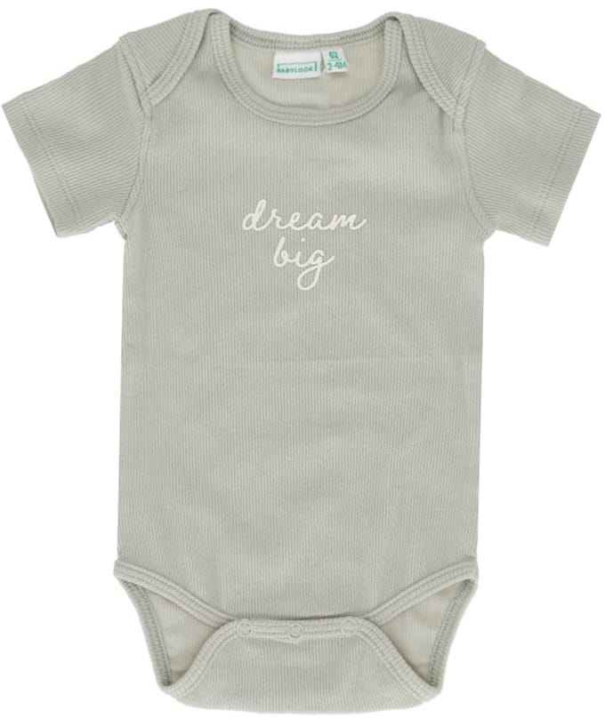 Babylook Romper Korte Mouw - Maat 56 - Mineral Grey