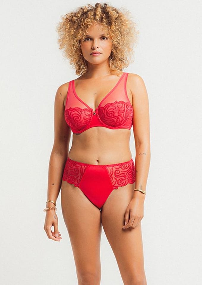 Louisa Bracq - Shorty "Tribal" - Hibiscus - 38