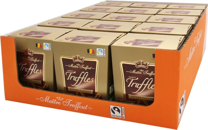 Fancy goud - Truffel - hazelnoot - 200g - Doos 15 stuks