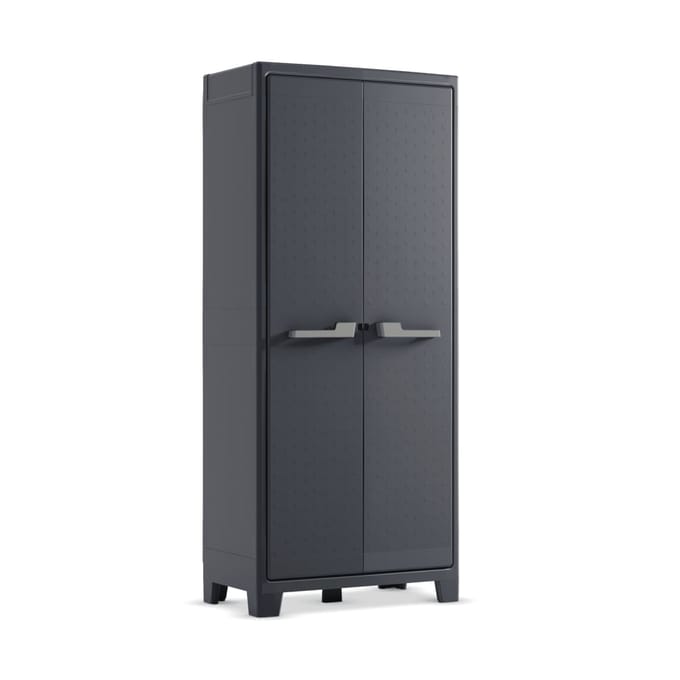 Keter Moby hoge kast - 4 planken - 80x44x182 cm - Antraciet