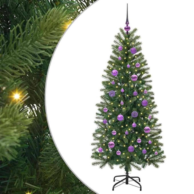 vidaXL - Kunstkerstboom - Groen - 150 - cm - PE - en - PVC