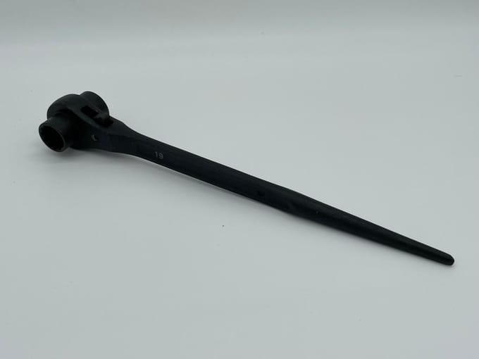 Ratel / Steigerratel / Werfpuntratel zwart 19 x 22 mm