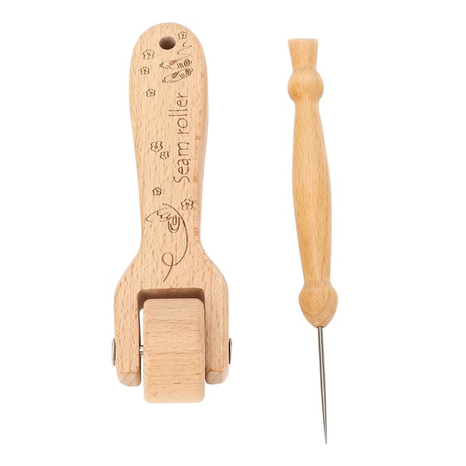 Naairoller Beukenhout Ergonomische Multifunctionele Quilting Naadroller voor Thuis beige