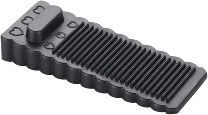 Deurwig Siliconen - Deurstopper - Deur Open Houden - Antislip Basis - Klein - Zwart