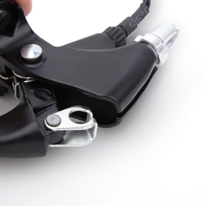 1 Paar Elektrische Fiets E-Bike Achterremhendel Stuurhandvatten Montage (Zwart) black