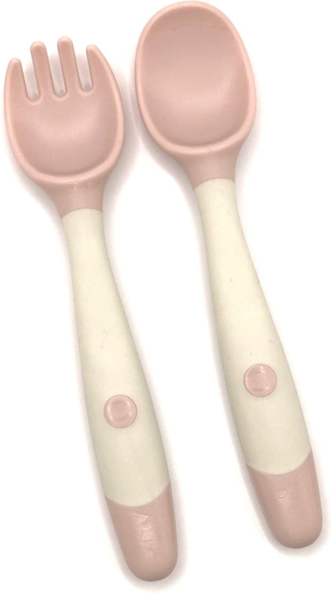 Hypify - Buigbare Vork & Lepel - Roze - Buigbaar - Speels eten!