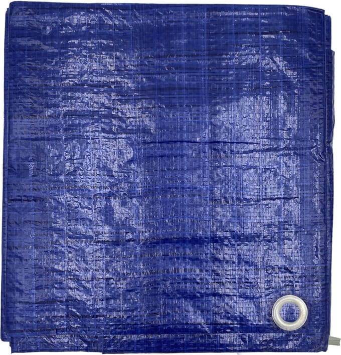 DULA Afdekzeil - 2 x 3 meter - Afdekfolie - Blauw - Waterdicht dekzeil - Grondzeil