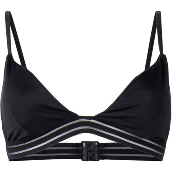 French Connection Mesh Stripe Tape Bikini Top Black Größe: XS | Bikinis Outlet | Damen | Schwarz