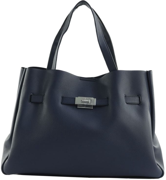 DKNY handtas Bryar Satchel Midnight donkerblauw