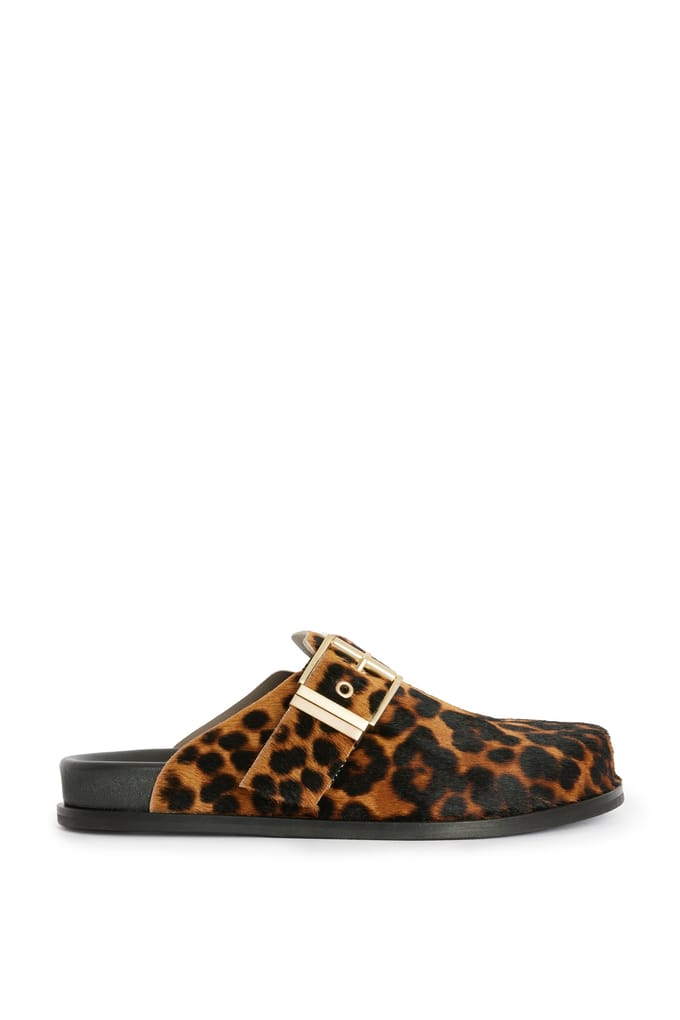 AllSaints Venus Lepo Mule Animal Brown Größe: 37 | Pantoletten Outlet | Damen | Braun