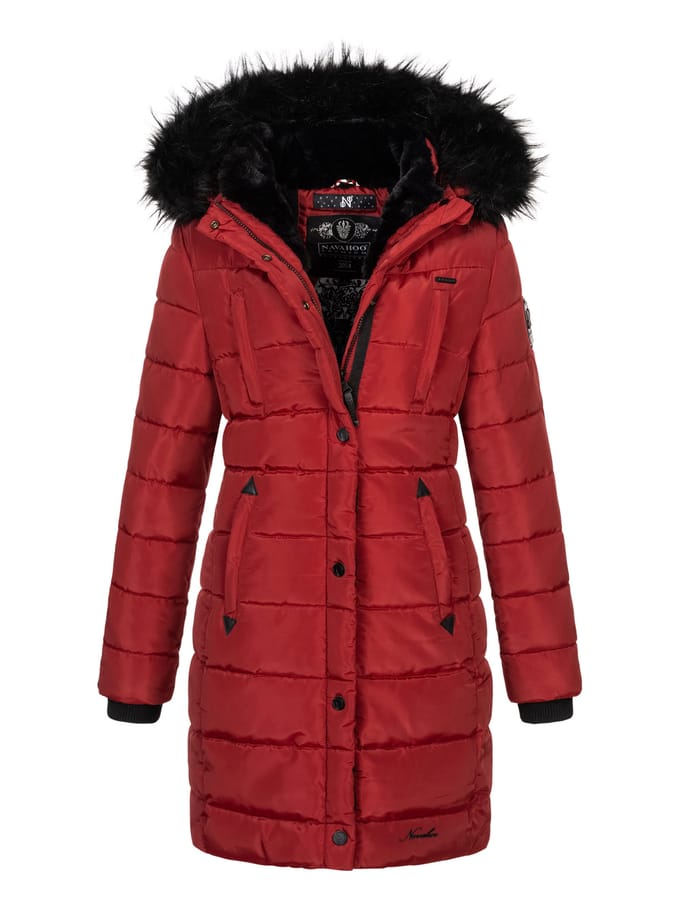 Navahoo dames lange winterjas Lotusblüte Princess – Warm & Elegant
