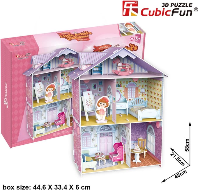 Cubic Fun 3D puzzel - Pianist's Home - 3D legpuzzel 60 stukjes.