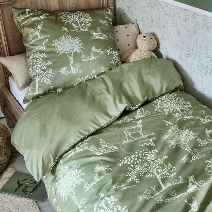 LOBERON Beddengoed Tayora groen