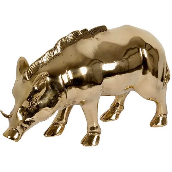 Beeldje Pole To Pole Wild Boar